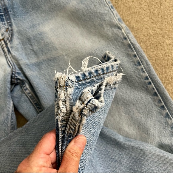 Vintage 2002 Levi’s 901 Relaxed Straight Leg Jeans Light Wash Mexico 32 X 32 - Picture 11 of 12